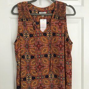 NWT Evereve Allison Joy Skyler Tie Tank - XL